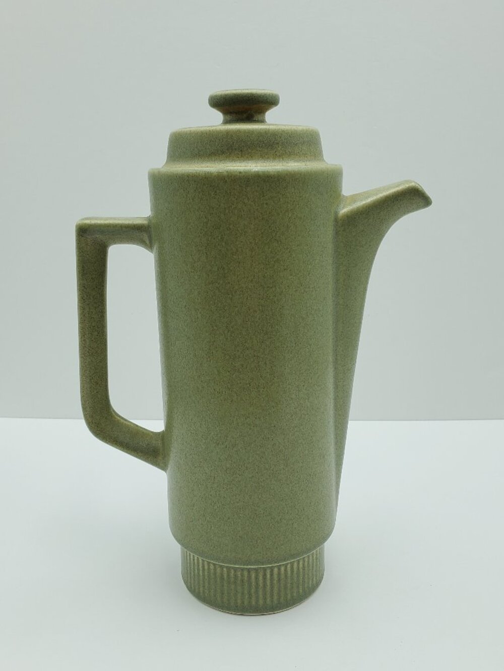 Pfaltzgraff Nordic Green Coffee Pot Tall Green Speckled Stoneware Pitcher Teapot